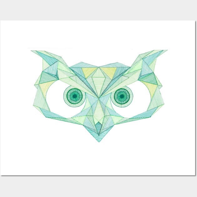 Angry Owl Wall Art by paviash